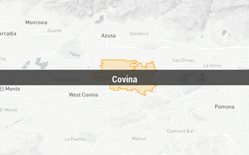 Map of Covina