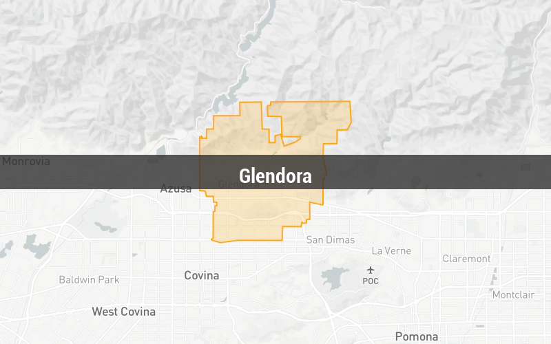 Map of Glendora