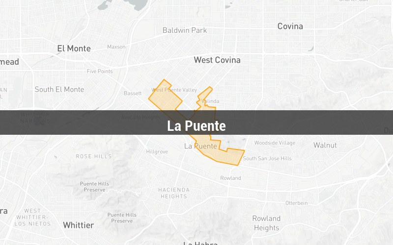 Map of La Puente