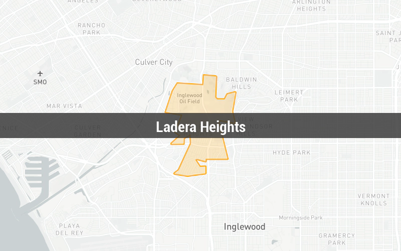 Map of Ladera Heights