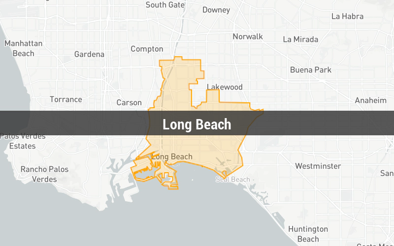 Map of Long Beach