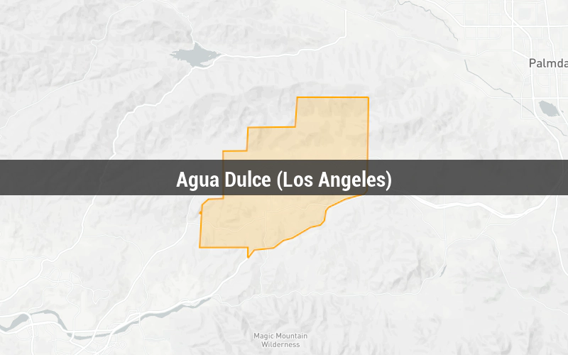 Map of Agua Dulce (Los Angeles)