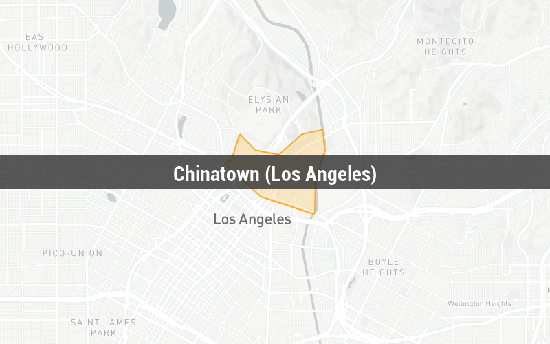 Map of Chinatown (Los Angeles)