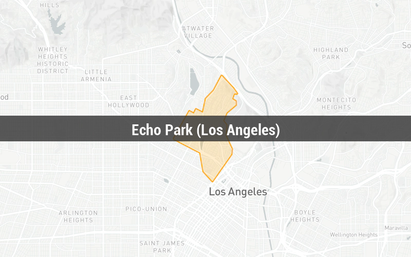 Map of Echo Park (Los Angeles)
