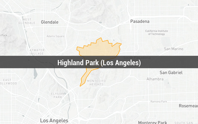 Map of Highland Park (Los Angeles)