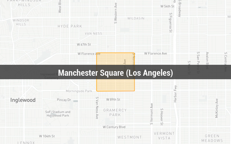 Map of Manchester Square (Los Angeles)