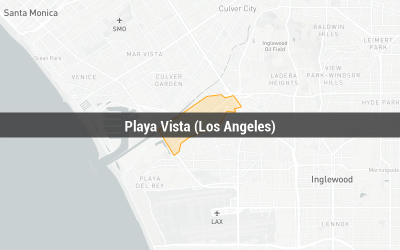 Map of Playa Vista (Los Angeles)
