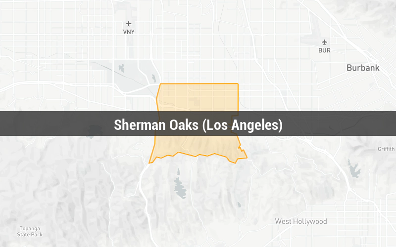 Map of Sherman Oaks (Los Angeles)
