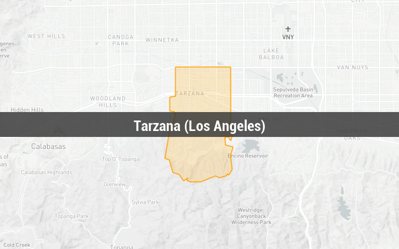 Map of Tarzana (Los Angeles) Map of Tarzana (Los Angeles)