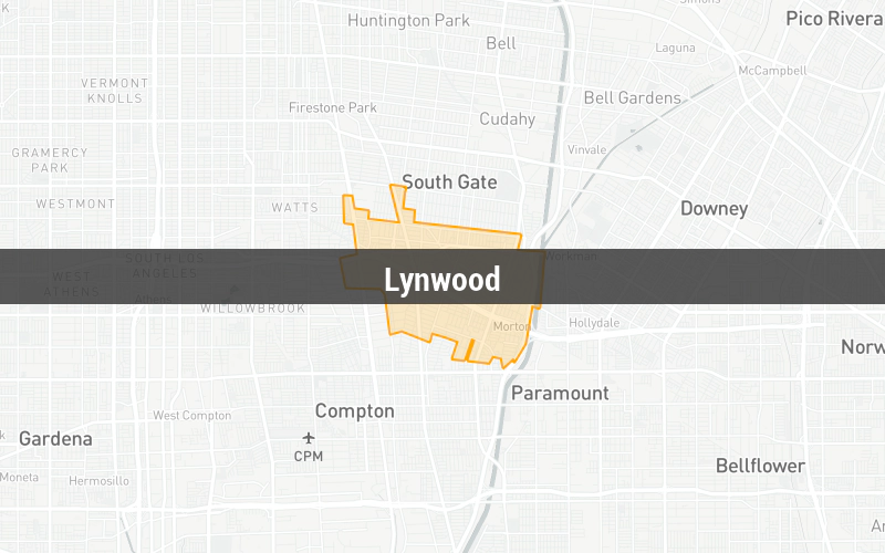 Map of Lynwood