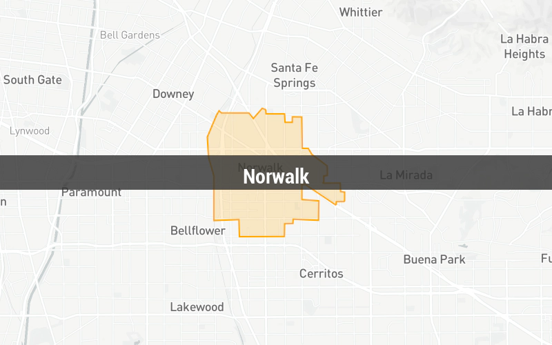 Map of Norwalk