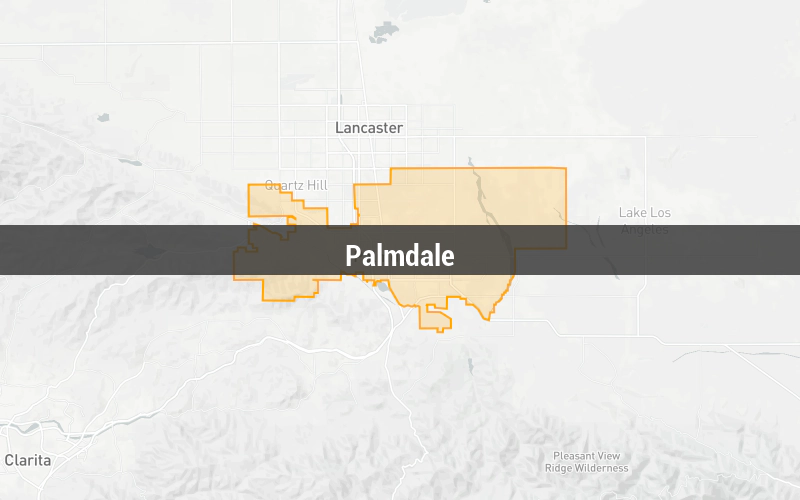 Map of Palmdale