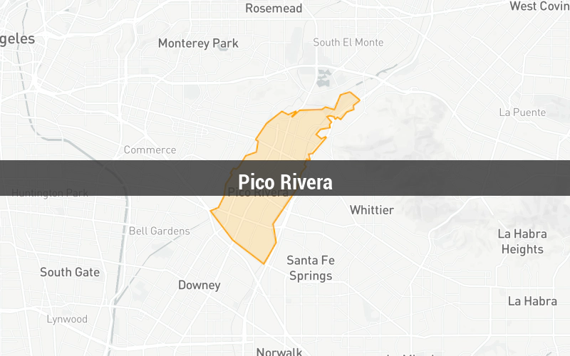 Map of Pico Rivera