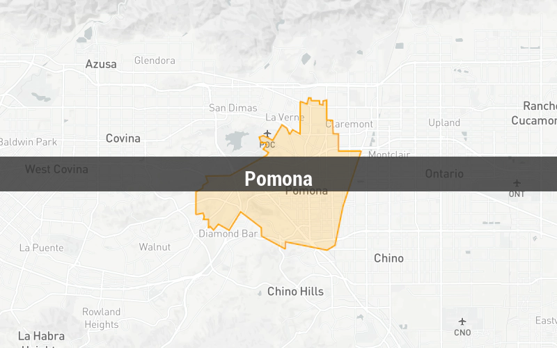 Map of Pomona