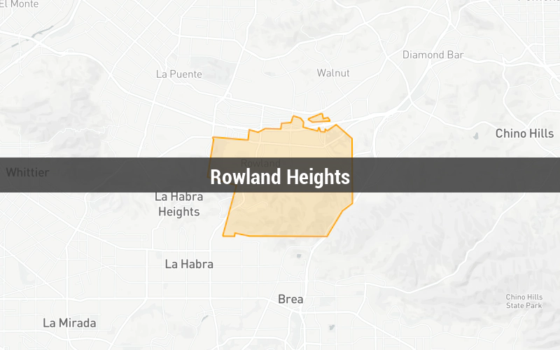 Map of Rowland Heights