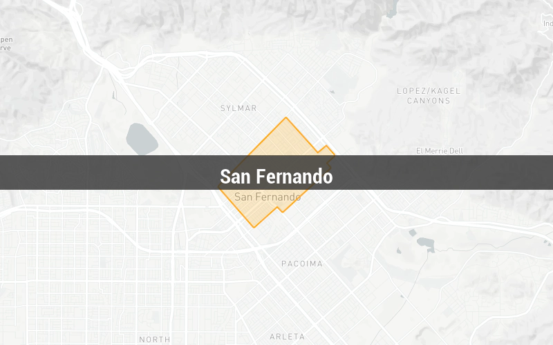 Map of San Fernando