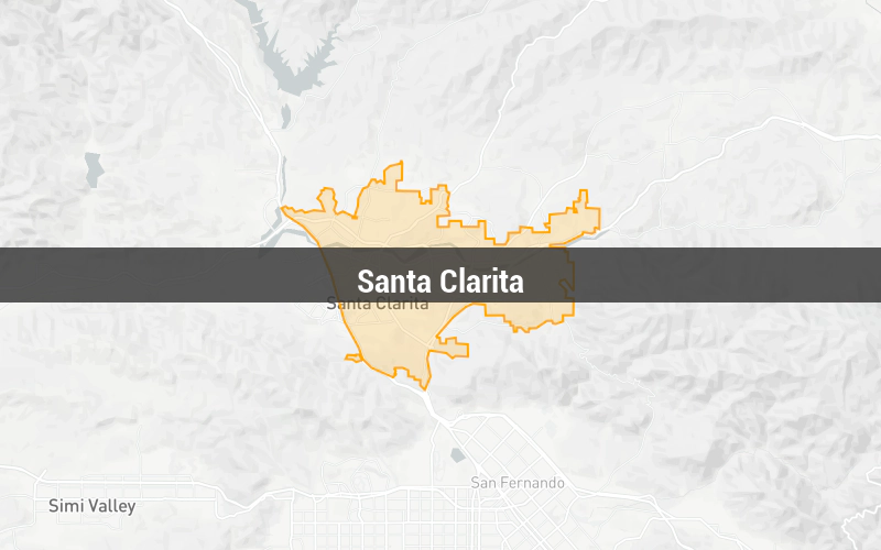 Map of Santa Clarita