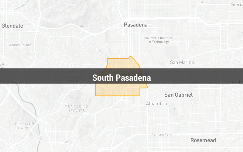 Map of South Pasadena