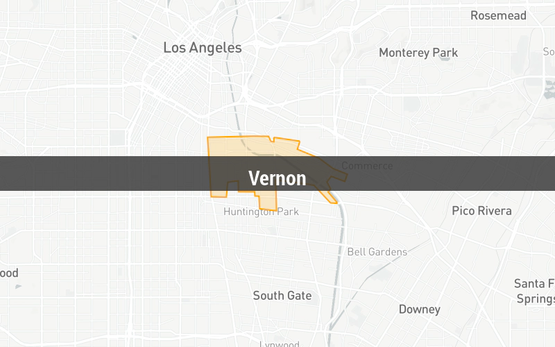 Map of Vernon