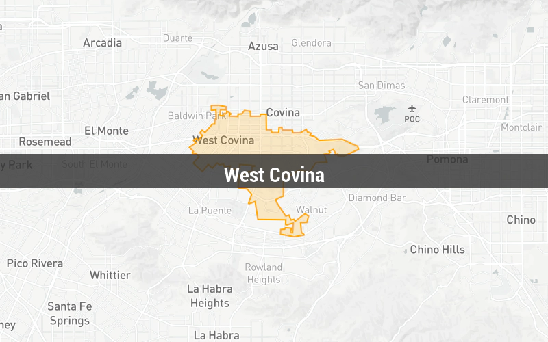 Map of West Covina