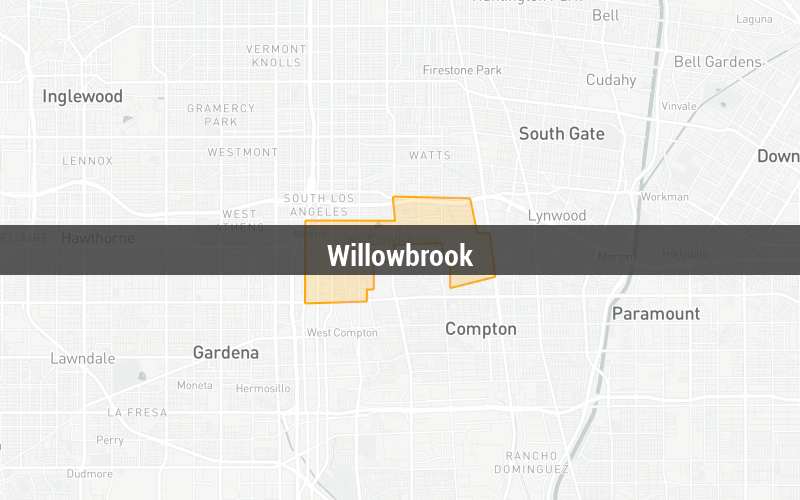 Map of Willowbrook