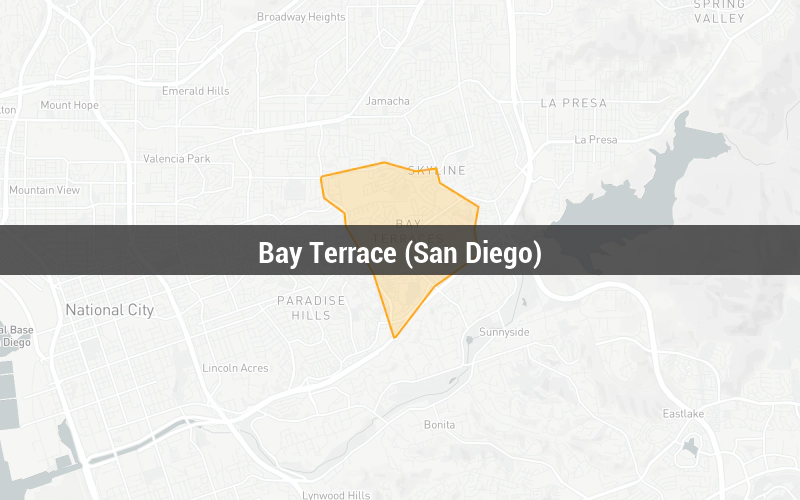 Map of Bay Terrace (San Diego)