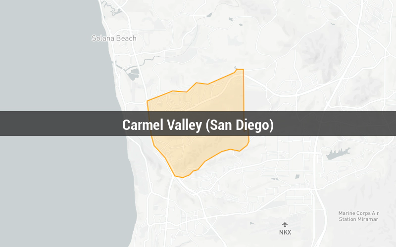 Map of Carmel Valley (San Diego)