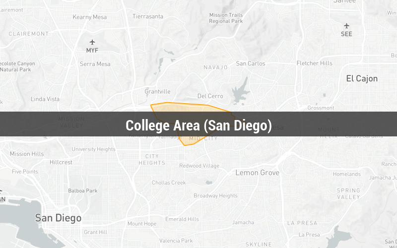 Map of College Area (San Diego)