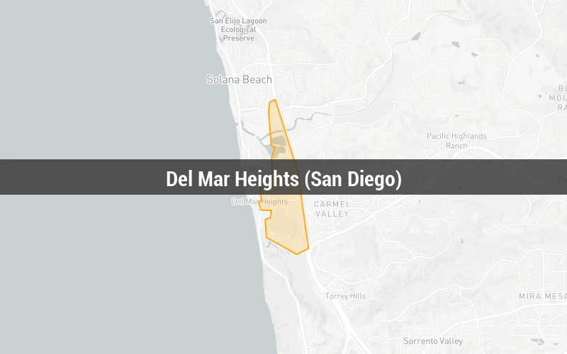 Map of Del Mar Heights (San Diego)