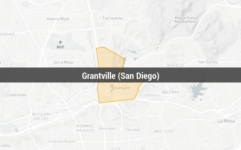 Map of Grantville (San Diego)