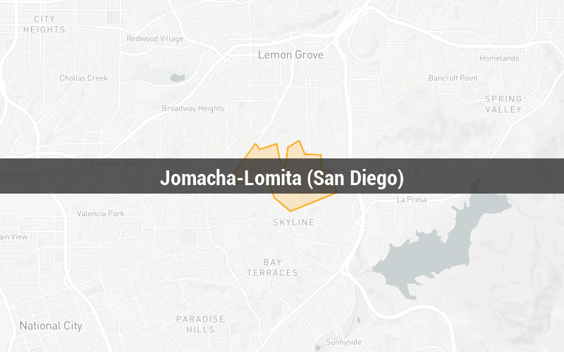 Map of Jomacha-Lomita (San Diego)