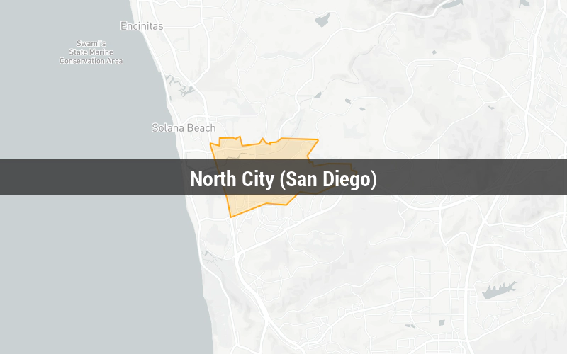 Map of North City (San Diego)