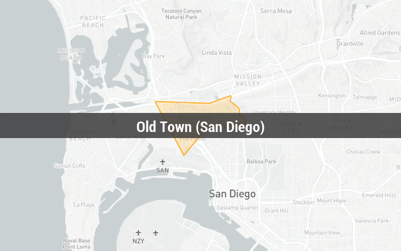 Map of Old Town (San Diego)