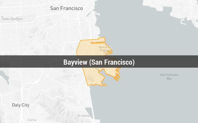 Map of Bayview (San Francisco)