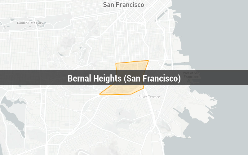 Map of Bernal Heights (San Francisco)