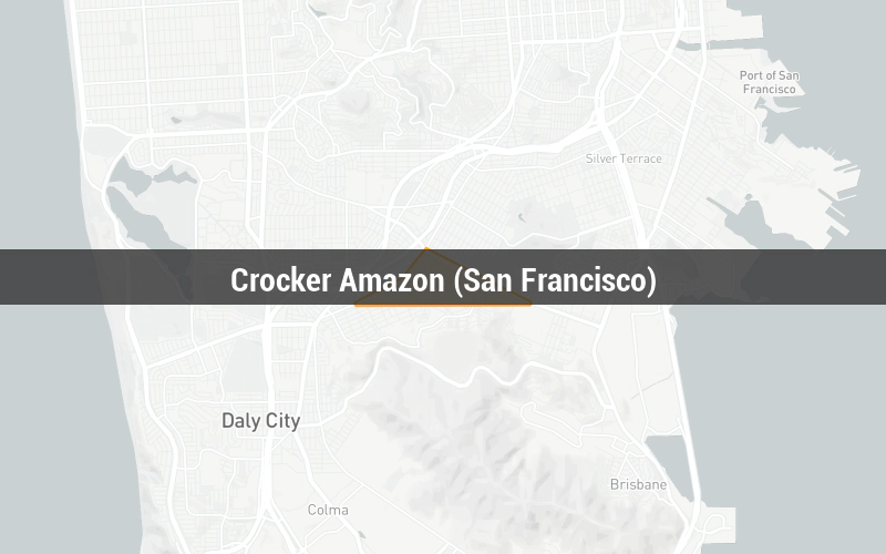Map of Crocker Amazon (San Francisco)