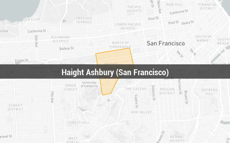 Map of Haight Ashbury (San Francisco)