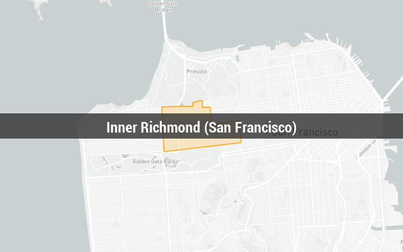 Map of Inner Richmond (San Francisco)
