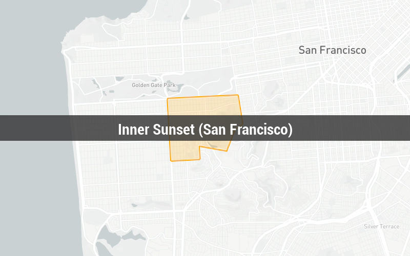 Map of Inner Sunset (San Francisco)