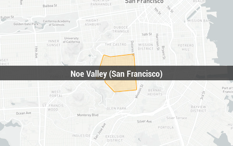 Map of Noe Valley (San Francisco)