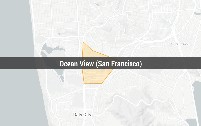 Map of Ocean View (San Francisco)
