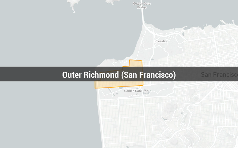 Map of Outer Richmond (San Francisco)