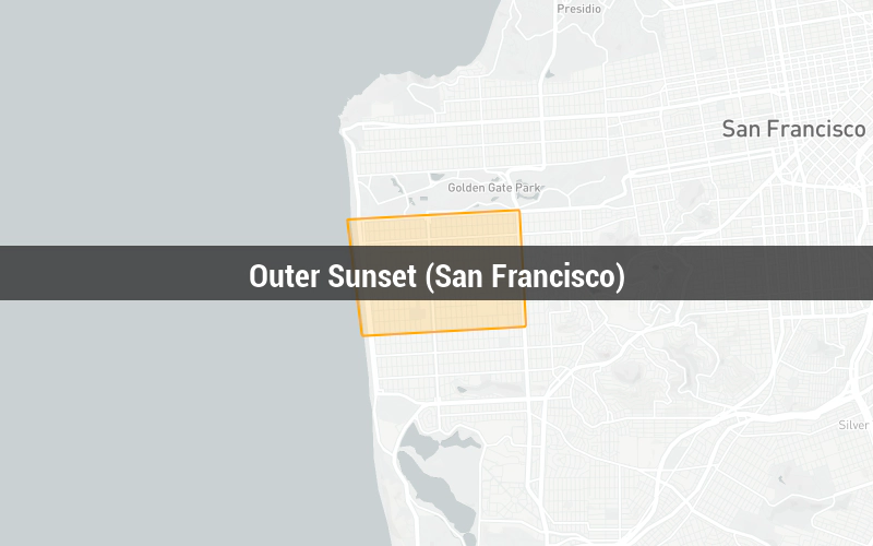 Map of Outer Sunset (San Francisco)