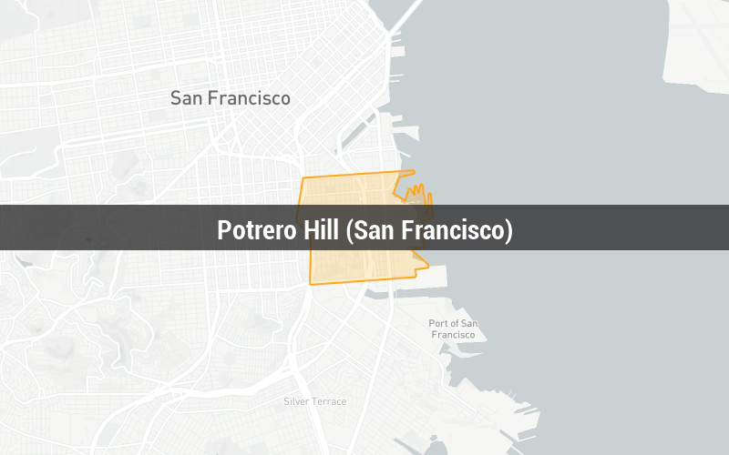 Map of Potrero Hill (San Francisco)