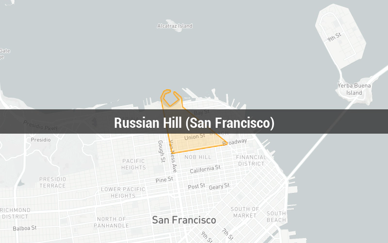 Map of Russian Hill (San Francisco)