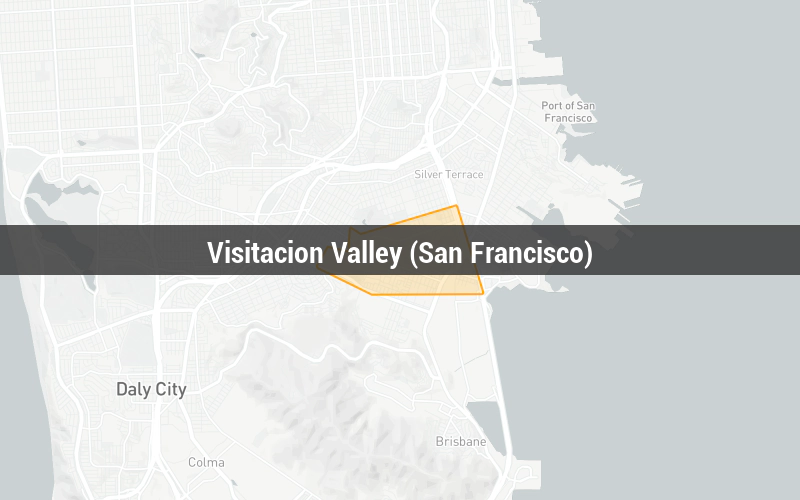 Map of Visitacion Valley (San Francisco)