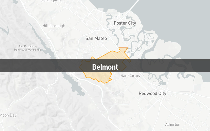 Map of Belmont