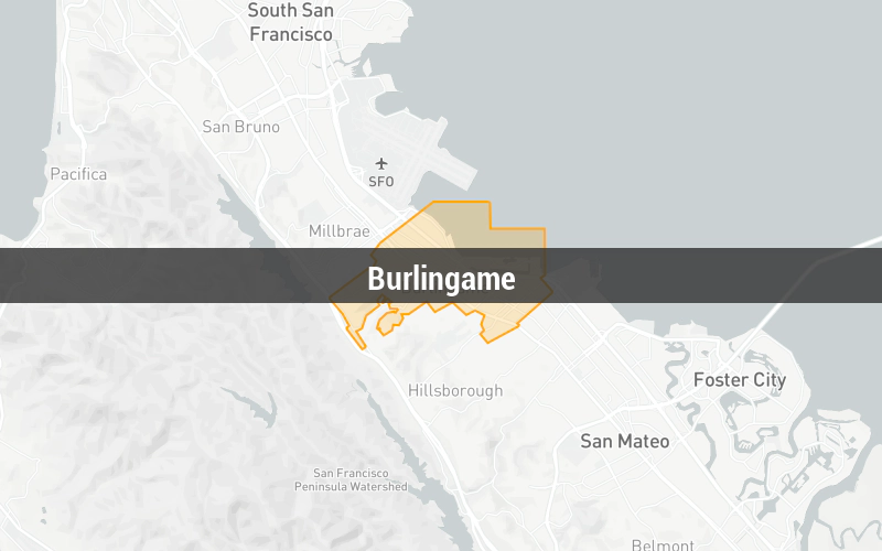 Map of Burlingame