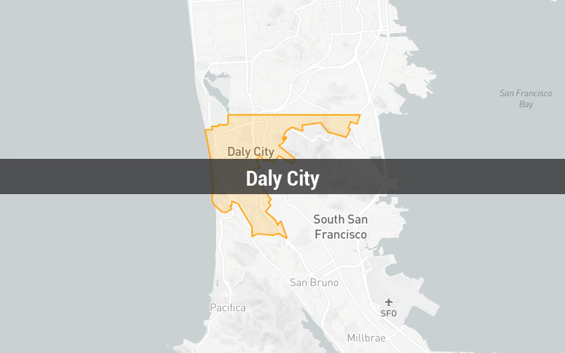 Map of Daly City