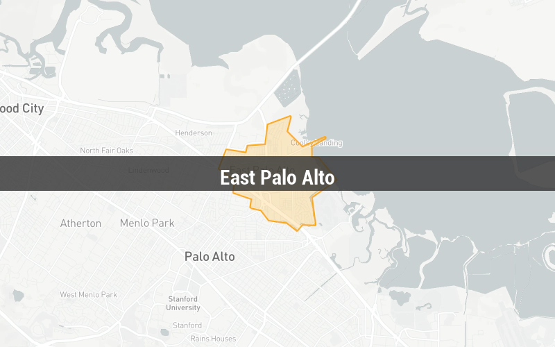 Map of East Palo Alto